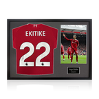 Hugo Ekitike Signed Liverpool Shirt Classic Frame (ACG Cert)