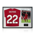 Hugo Ekitike Signed Liverpool Shirt Classic Frame (ACG Cert)