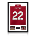 Hugo Ekitike Signed Liverpool Shirt Premium Frame (ACG Cert)