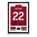Hugo Ekitike Signed Liverpool Shirt Premium Frame (ACG Cert)