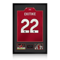 Hugo Ekitike Signed Liverpool Shirt Premium Frame (ACG Cert)