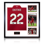 Hugo Ekitike Signed Liverpool Shirt Elite Frame (ACG Cert)
