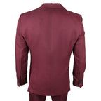 IM09 - Men's 3 Piece Burgundy Classic Suit