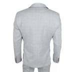 IM3 - Men's Grey Checked Tailored Fit Suit