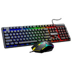 RGB LED Gaming Keyboard & Mouse Combo Wired for PC & Laptop Compatible