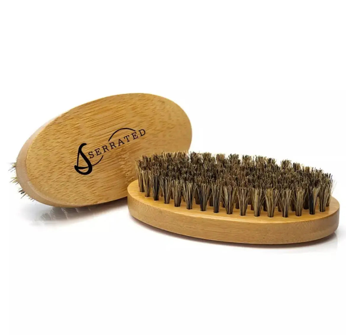 SERRATED Boar Bristle Beard Brush