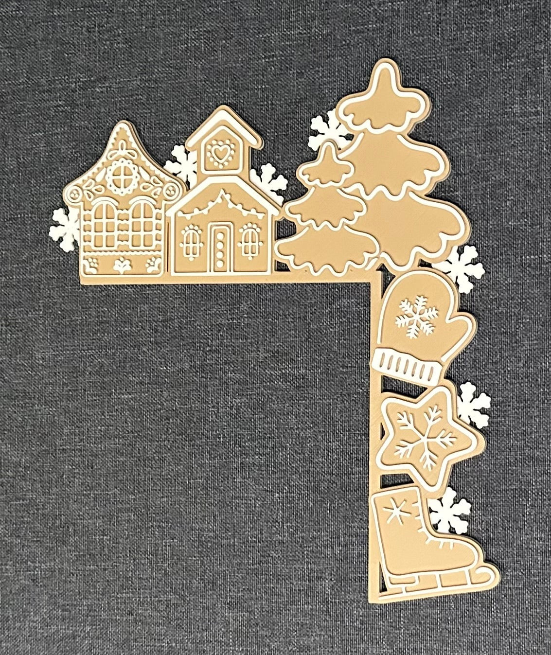 Lebkuchenhaus Tür- & Lichtschalter Eckdekoration | Weihnachts-Türrahmen Deko | Lebkuchenmann Weihnachtsdekoration | Festliche Heimdekoration