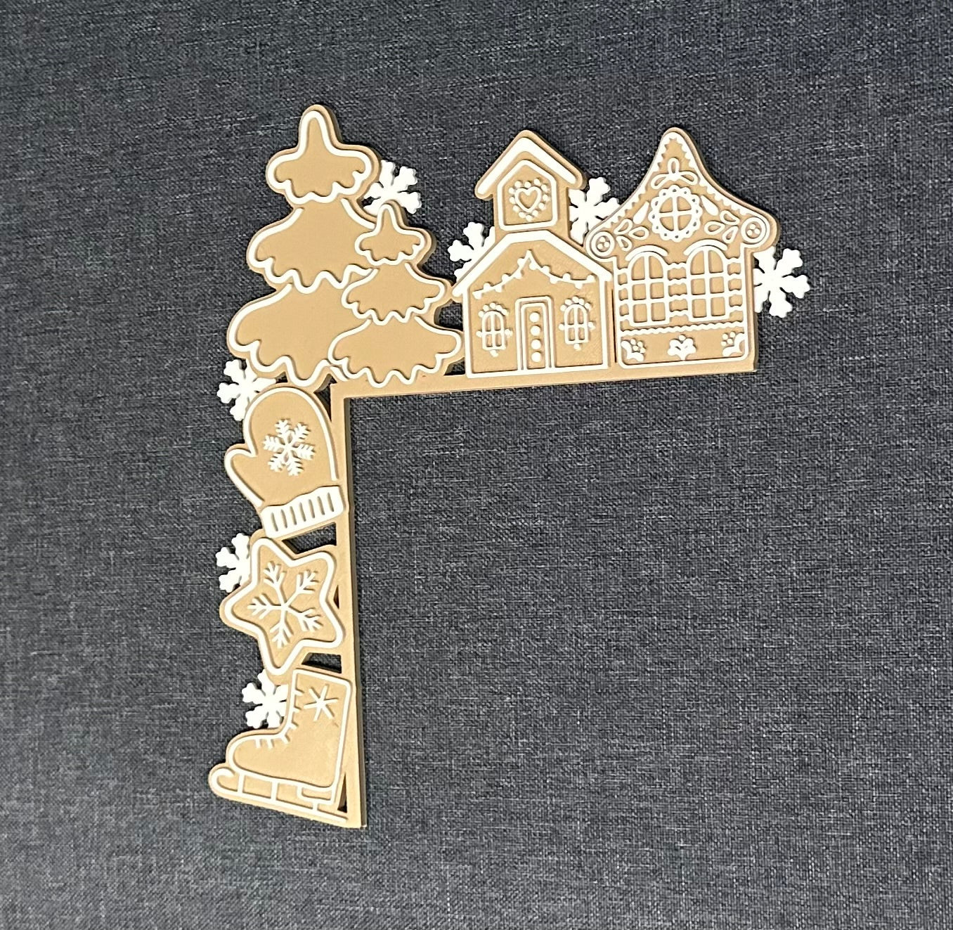 Lebkuchenhaus Tür- & Lichtschalter Eckdekoration | Weihnachts-Türrahmen Deko | Lebkuchenmann Weihnachtsdekoration | Festliche Heimdekoration