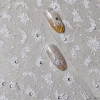 Hello Claws | Spring White Flower 5D Diamond Nail Deco Sticker