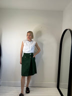 VINTAGE suede A line skirt