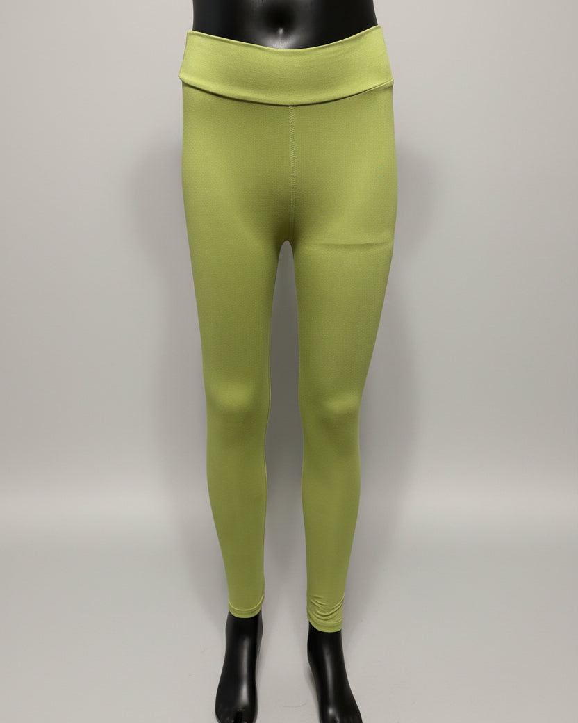 Solid colour, soft, stretch leggings in black, green, navy, grey, orange, pink, fuchsia, purple and more!