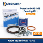 Dual Row IMS Bearing Kit Porsche 911 996 Boxster 986 M96 Engines OEM Components