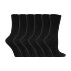 6 Pack Ladies Non Elastic Cotton Diabetic Socks with Seamless Toe