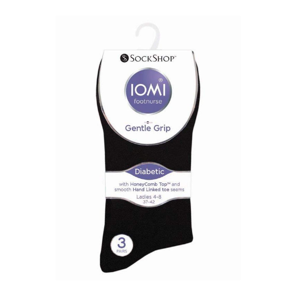 6 Pack Ladies Non Elastic Cotton Diabetic Socks with Seamless Toe