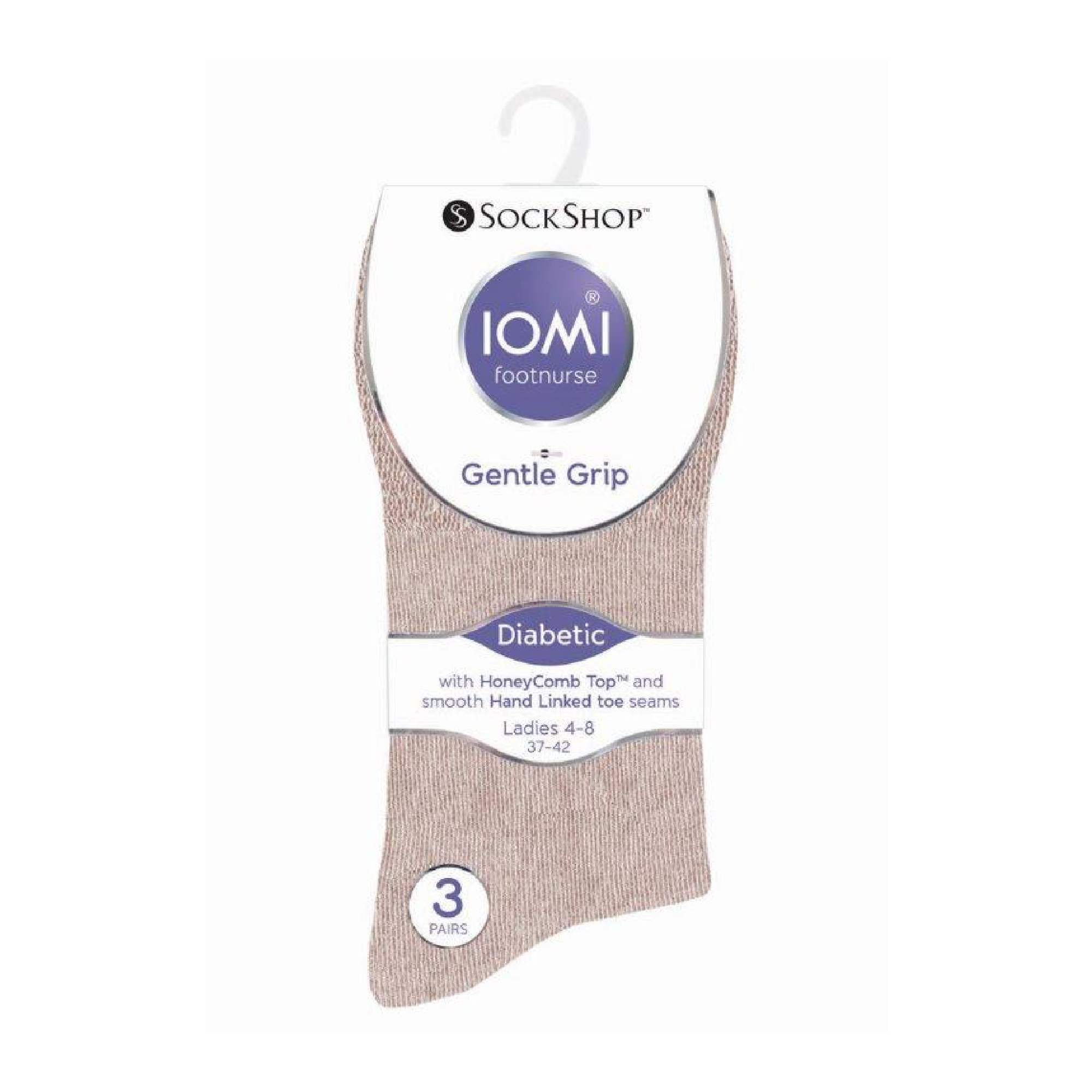 6 Pack Ladies Non Elastic Cotton Diabetic Socks with Seamless Toe