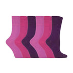 6 Pack Ladies Non Elastic Cotton Diabetic Socks with Seamless Toe