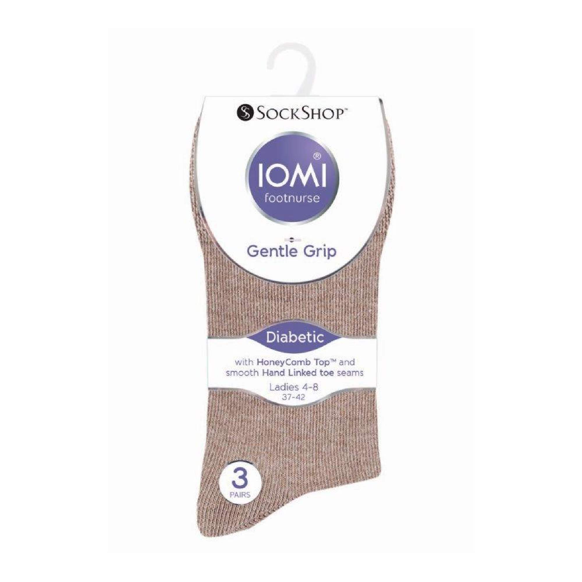 6 Pack Ladies Non Elastic Cotton Diabetic Socks with Seamless Toe