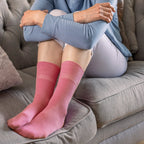6 Pack Ladies Non Elastic Cotton Diabetic Socks with Seamless Toe