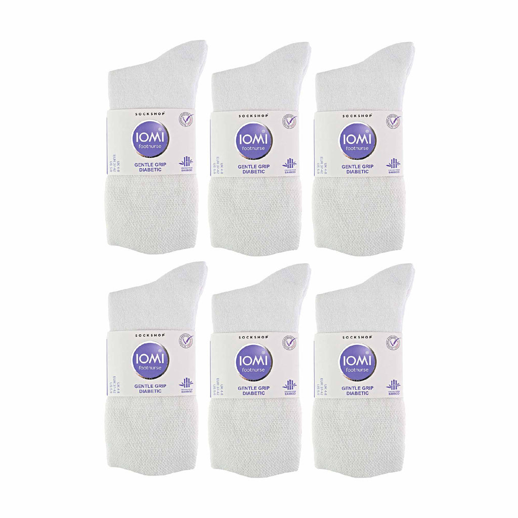 12 Pairs Ladies Diabetic Bamboo Socks | Non Elastic Gentle Grip Top Socks