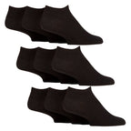 9 Pack Mens Diabetic Trainer Socks | Non Elastic Extra Wide Ankle Socks