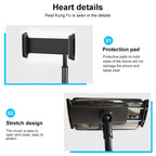 ZM-15 Rotatable Aluminum Alloy Desktop Stand Lazy Stand for 4.7-12.9 inch Mobile Phones / Tablets, For 4.7-12.9 inch Phones White, For 4.7-12.9 inch Phones Black