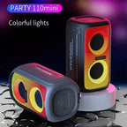 HOPESTAR Party 110 Mini Colorful Lights Wireless Bluetooth Speaker, Party 110 Mini (Black), Party 110 Mini (Grey), Party 110 Mini (Blue)