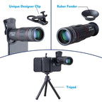 3 in 1 Universal 18X Telephoto Lens + Tripod Mount + Mobile Phone Clip