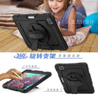 For iPad Pro 11 inch (2018) / Pro 11 inch (2020) Shockproof Colorful Silica Gel + PC Protective Tablet Case with Holder & Shoulder Strap & Hand Strap & Pen Slot, For iPad Pro 11 inch (2018)