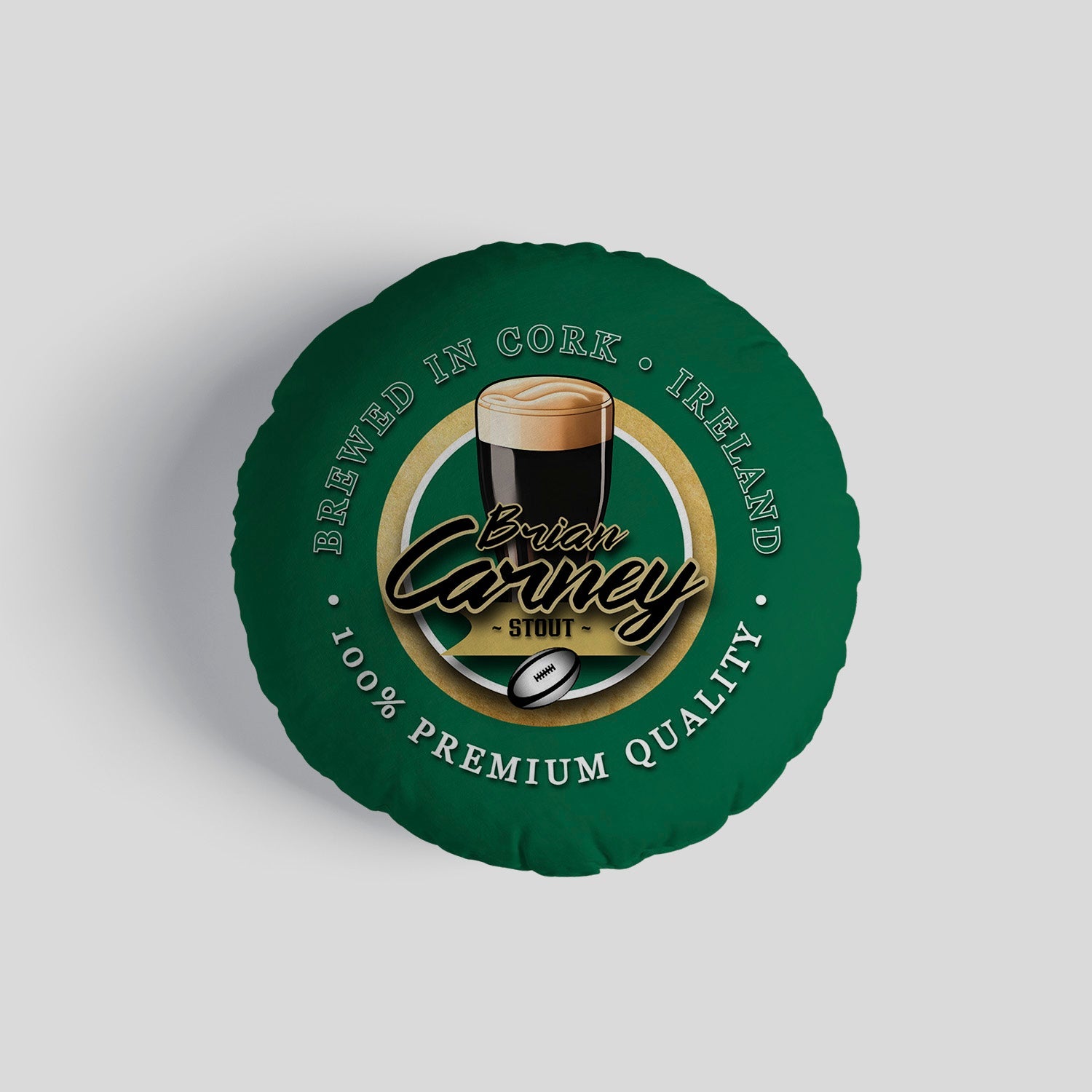 Ireland Rugby League Carney  - Legend Collection - Circle Cushion 14"