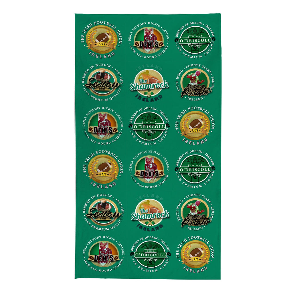 Ireland Rugby Union - Legend Collection - Beach Towel