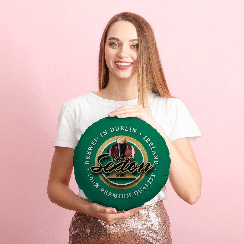 Ireland Rugby Union Sexton  - Legend Collection - Circle Cushion 14"