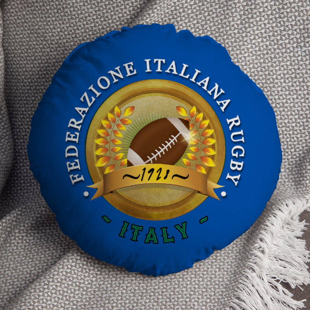Italy Rugby Union 1928  - Legend Collection - Circle Cushion 14"