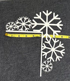 Snowflake Door Corner Decoration | Winter Door Topper | Christmas Snowflake Decor | Seasonal Home Decoration