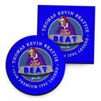 Ipswich Kevin Beattie - Football Coaster - Square Or Circle