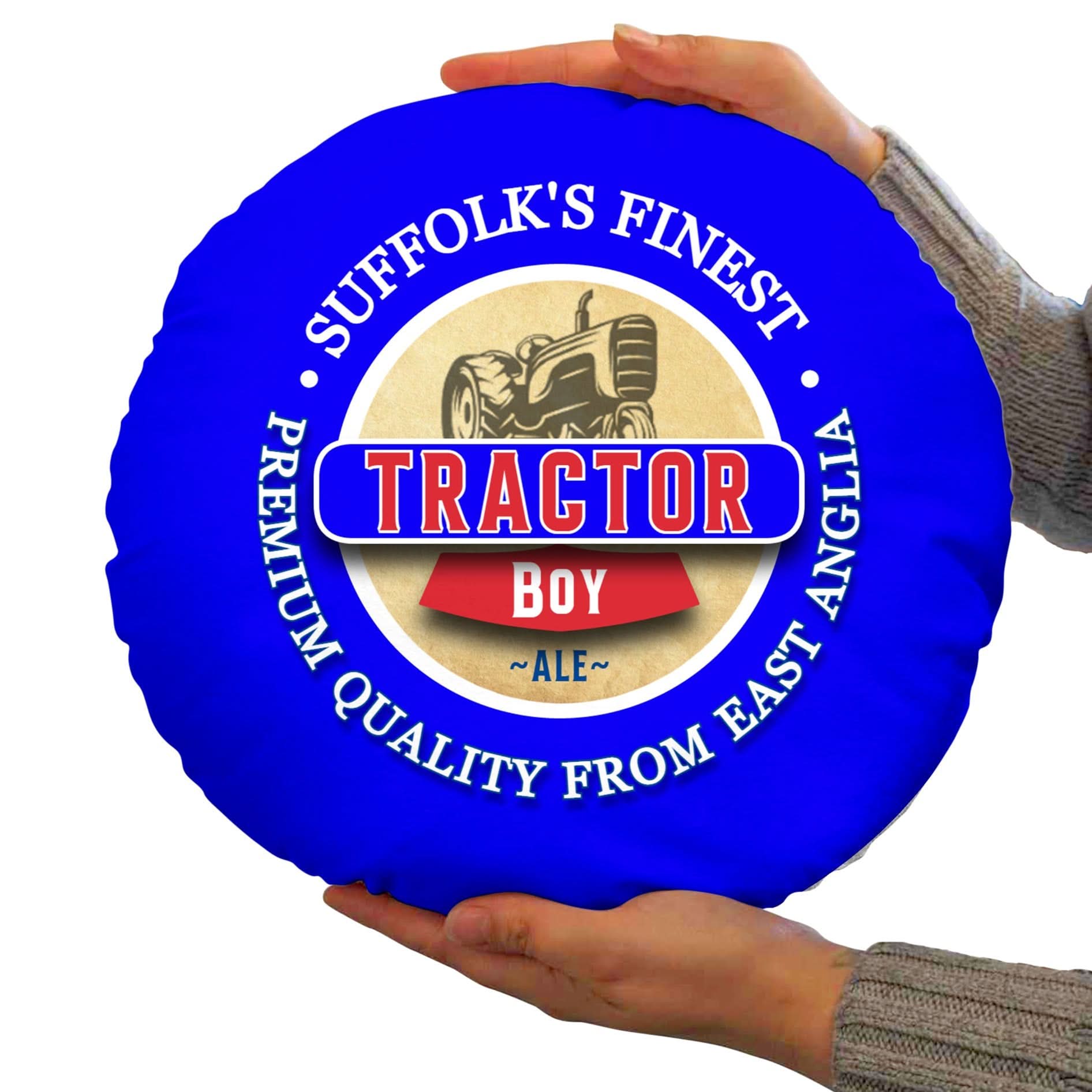 Ipswich Tractor Boy - Football Legends - Circle Cushion 14"