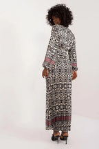 Italy Moda Colorful Print Maxi Dress
