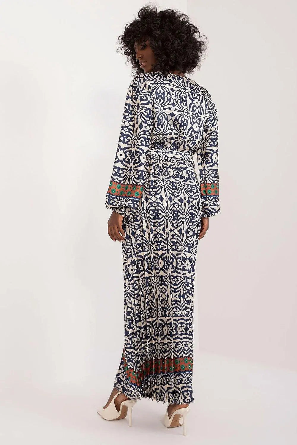 Italy Moda Colorful Print Maxi Dress