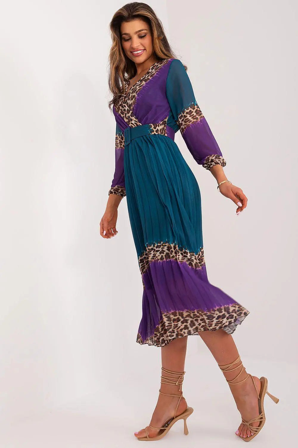 Italy Moda decorated with a colorful print lightweight daydress