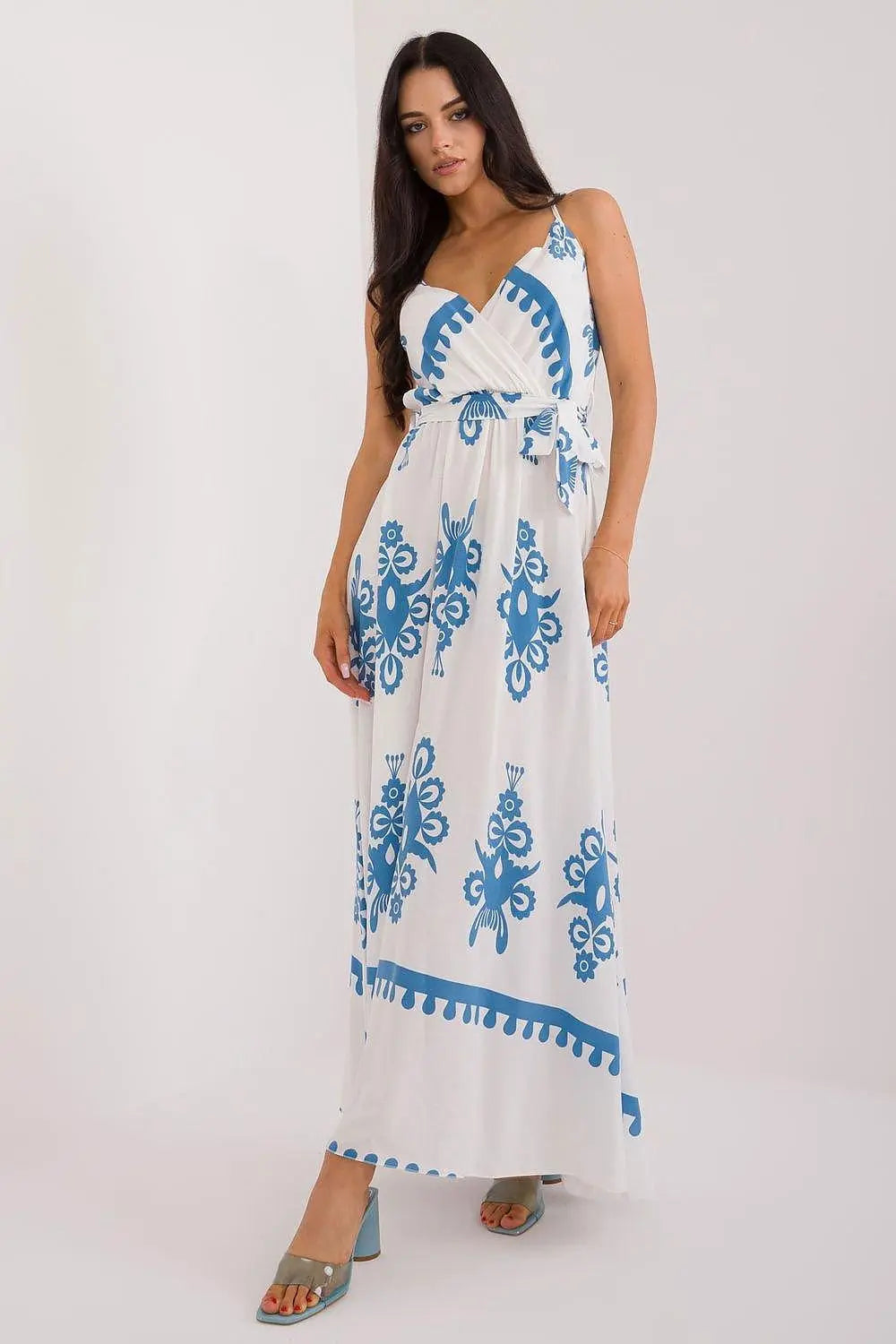 Italy Moda summer flared boho dress