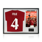 Maro Itoje Signed British & Irish Lions 2025 Shirt Classic Frame