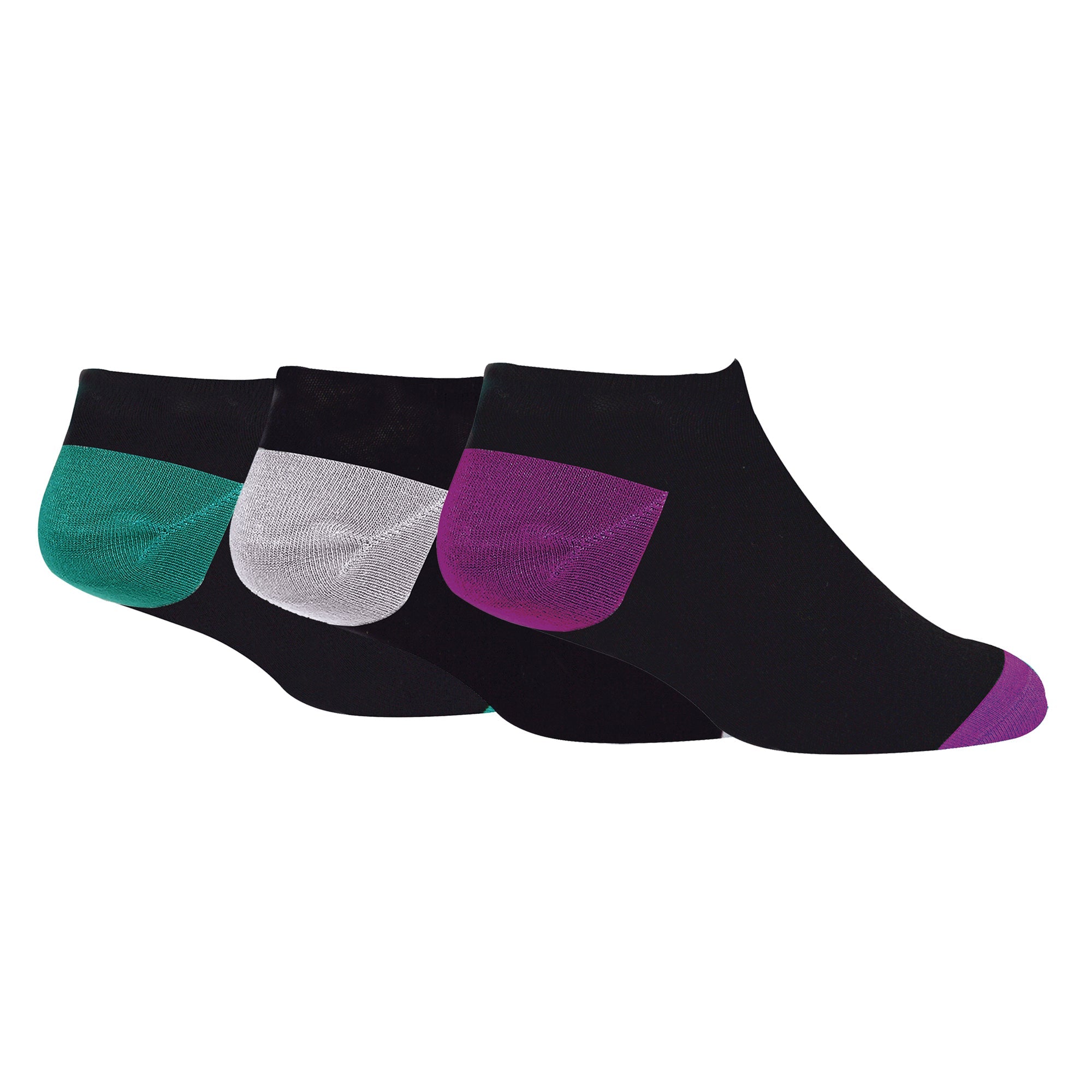 6 Pack Mens Bamboo Trainer Socks: Cushioned Low Cut Style for Active Wear