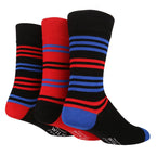 6 Pairs Mens Multipack Bamboo Dress Socks with Stylish Stripes and Polka Dots