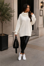 Ladies Polo Knitted Florecent Jumper