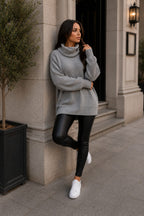 Ladies Polo Knitted Florecent Jumper