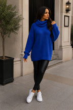 Ladies Polo Knitted Florecent Jumper