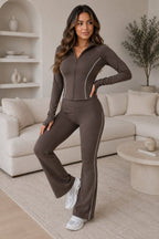 New Piping Contrast Full Sleeve Gym Set