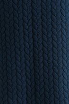 Jessika Plait Mini Dress in Navy
