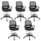 Vinsetto Ergonomic Mesh Back Drafting Chair, Tall Office Chair, Draughtsman Chair with Adjustable Height and Footrest 360\'c2\'b0 Swivel, Set of 5