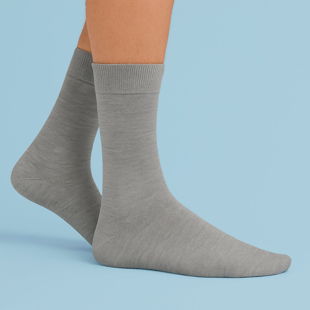 2 Pairs Mens Cashmere Socks - Luxury Soft and Warm Seamless Everyday Socks