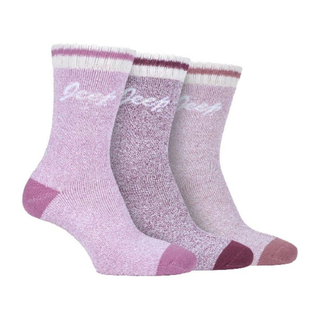 3 Pack Ladies Performance Heavy Duty Cushioned Hiking Boot Socks